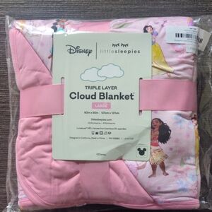 Little Sleepies Disney Pink Cloud Blanket